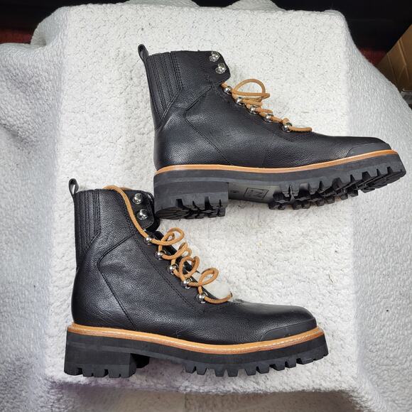 Marc Fisher LTD Women's Izzie black Leather Ankle Boot size 7.5 - Picture 2 of 7